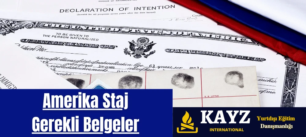 Amerika Staj Gerekli Belgeler
