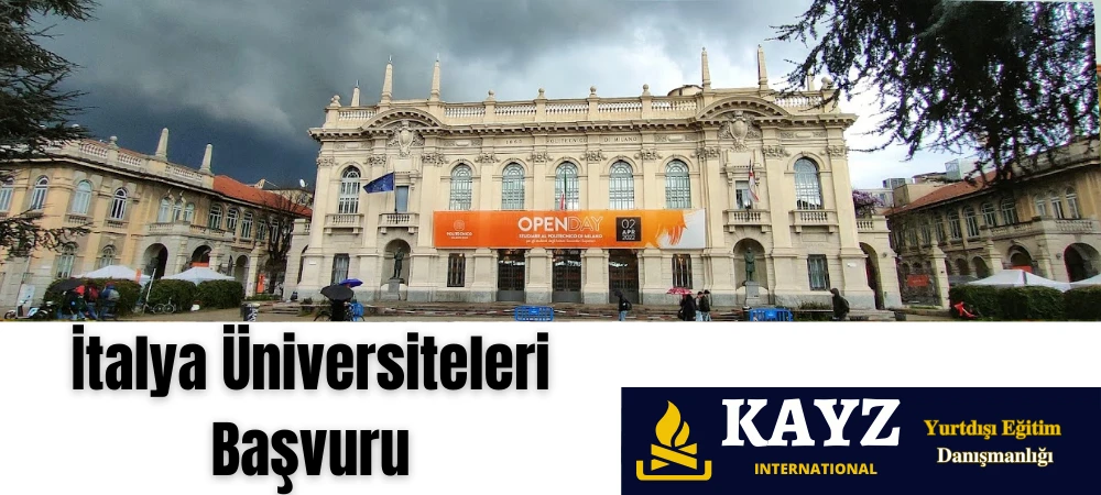 İtalya Yüksek Lisans Başvuru işlemlerinde Avrupa'nın önde gelen eğitim kurumlarına yönelmek isteyen öğrenciler için Kayz International, Milano Politeknik Üniversitesi gibi prestijli okullara başvuru sürecinde rehberlik ve danışmanlık hizmeti sunmaktadır.