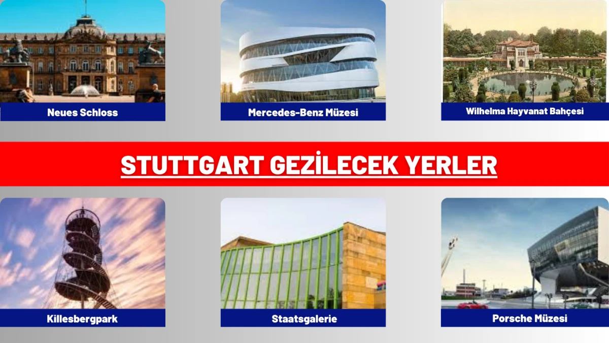 Stuttgart gezilecek yerler listesiyle 2025'te Almanya'da mutlaka görülmesi gereken tarihi yapılar, müzeler, parklar ve şehir manzaraları.