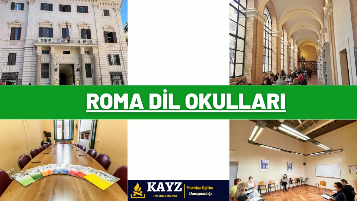 Roma’daki en iyi dil okulları, İtalyanca öğrenmek isteyenler için 2025 yılına ait popüler kurslar ve eğitim merkezlerini gösteren görsel.