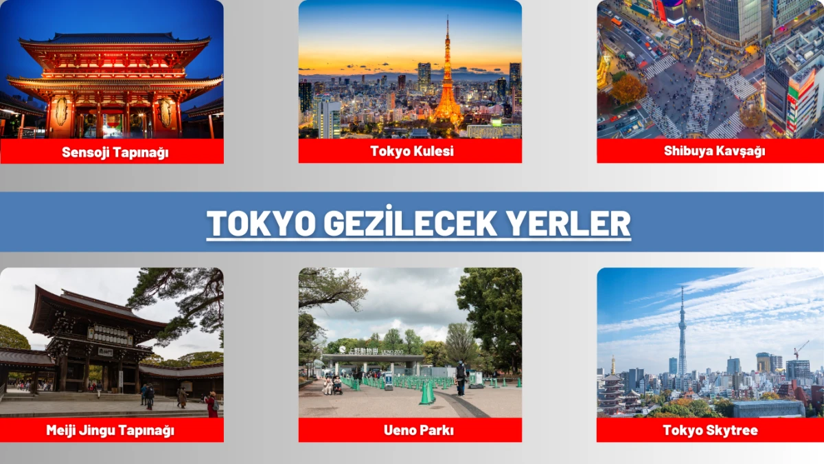 Tokyo gezilecek yerler rehberiyle 2025 yılında en popüler turistik destinasyonlar, kültürel alanlar, tapınaklar ve şehir manzaraları.
