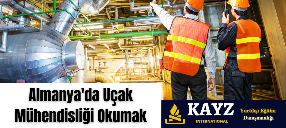 Almanya’da uçak mühendisliği eğitimi alan öğrencilerin üniversite kampüsünde ders çalışırken görüntüsü.