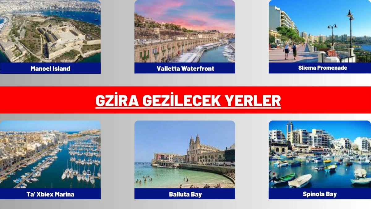 Gzira’da gezilecek yerler arasında bulunan Manoel Adası’nın sakin atmosferi ve Gzira Sahili’nden görülen nefes kesici manzarası, Malta’nın keşfedilmeye değer bölgelerinden biridir.