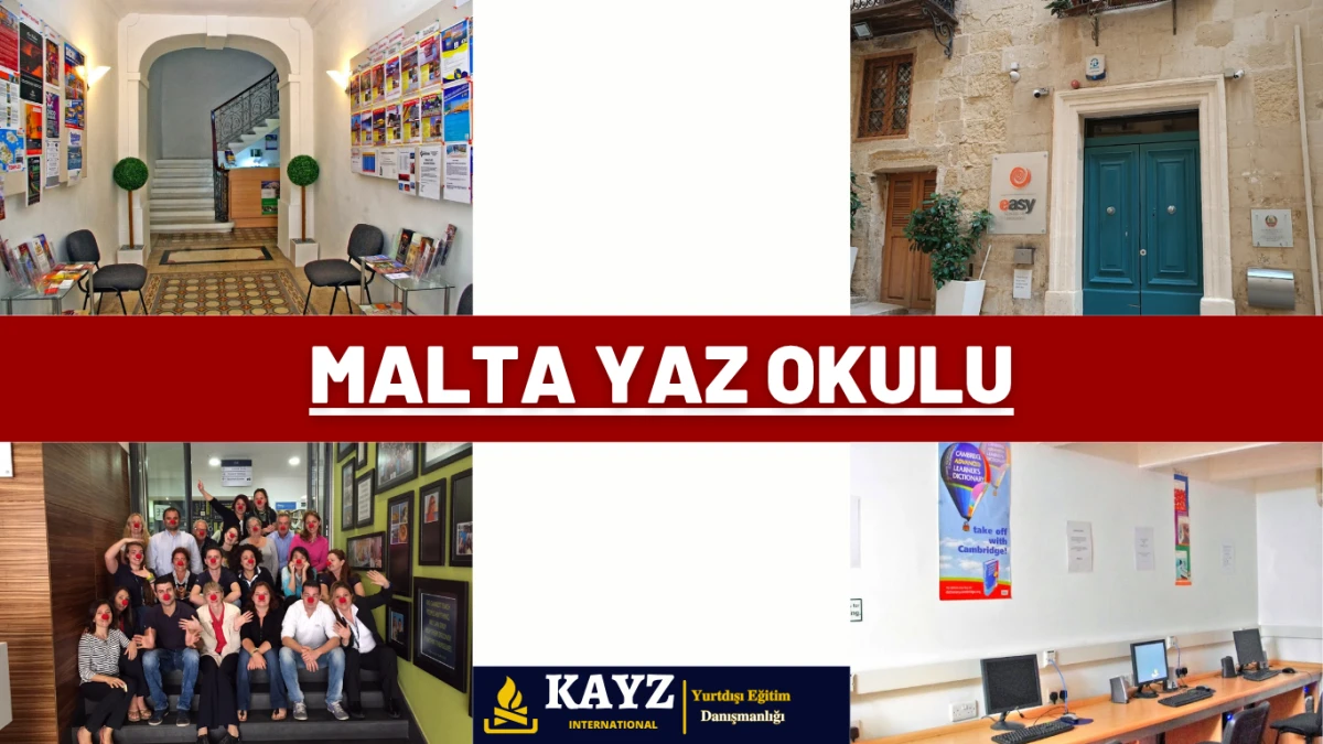 Malta yaz okulu programı, İngilizce öğrenimini Akdeniz’in sıcak atmosferi ve tarihi dokusuyla birleştirmek isteyen öğrenciler için harika bir seçenektir. Görselde, Easy School of Languages gibi Malta'nın saygın dil okullarında düzenlenen yaz okulu programına katılan öğrencilerin eğitim alanları, sosyal ortamları ve okul binaları yer almaktadır.