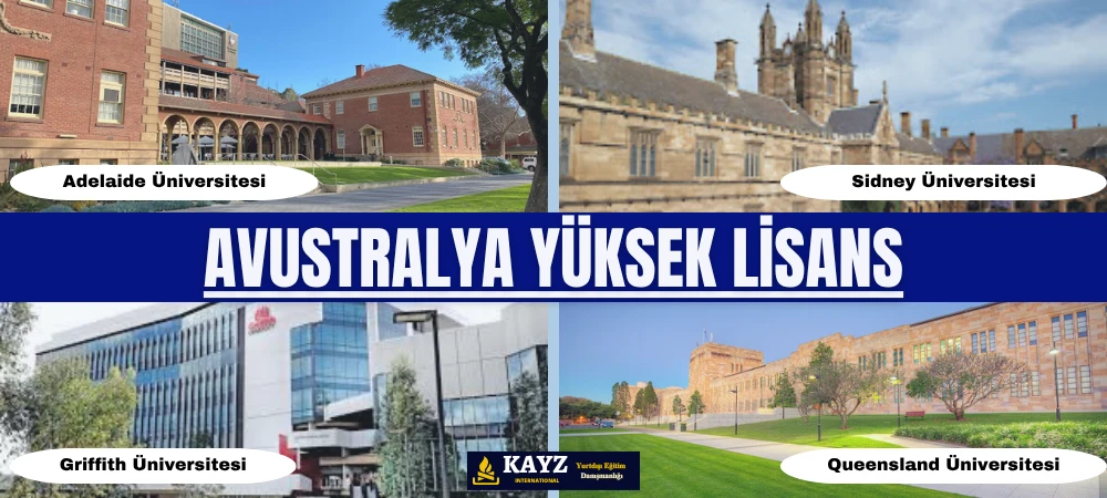 Avustralya Yüksek Lisans - Avustralya Yüksek Lisans Eğitimi Fırsatları Avustralya Yüksek Lisans eğitimi almak isteyen öğrenciler için öne çıkan üniversiteler arasında Adelaide Üniversitesi, Sidney Üniversitesi, Griffith Üniversitesi ve Queensland Üniversitesi bulunmaktadır.