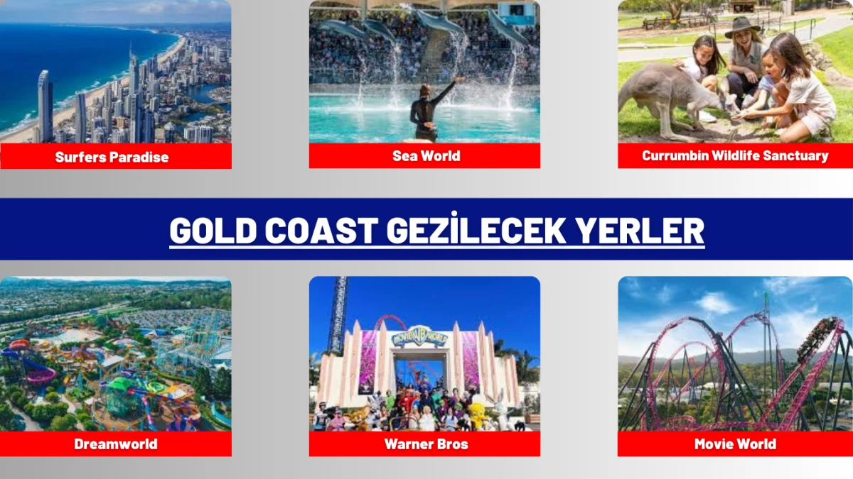 Gold Coast Gezilecek Yerler – 2025 En Popüler Turistik Noktalar Gold Coast gezilecek yerler, Surfers Paradise plajı, SkyPoint ve doğal parklar