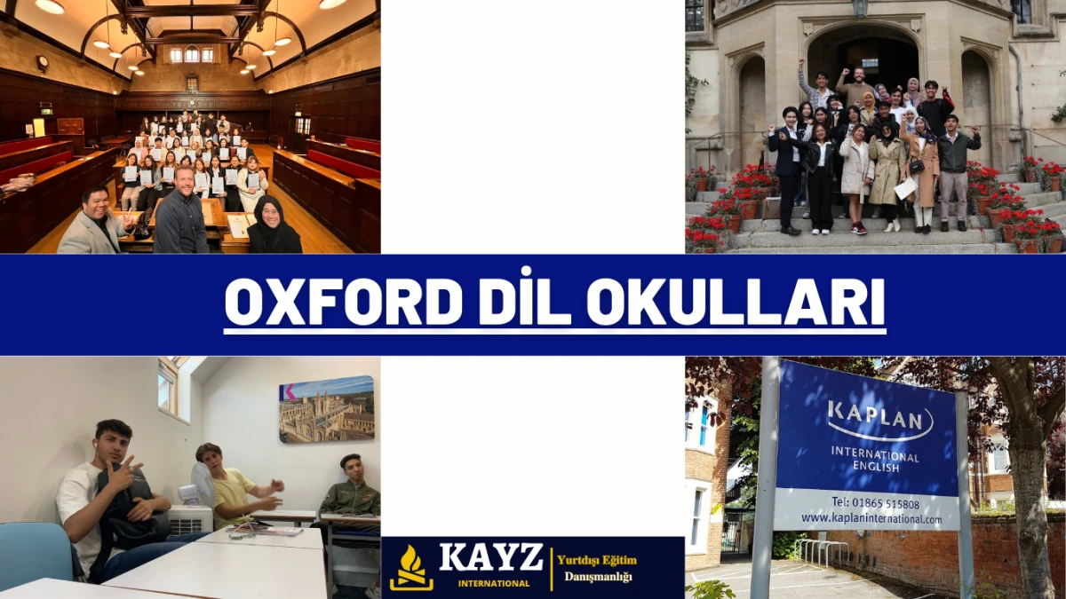 Oxford’taki en iyi dil okulları, 2025 yılında İngilizce öğrenmek isteyenler için popüler dil kursları ve eğitim merkezlerini gösteren görsel.