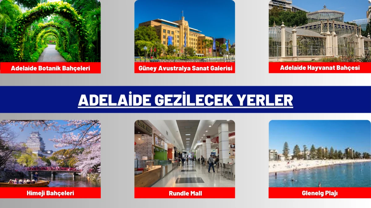 Adelaide gezilecek yerler: Glenelg Beach, Adelaide Botanic Garden ve tarihi mekanlar