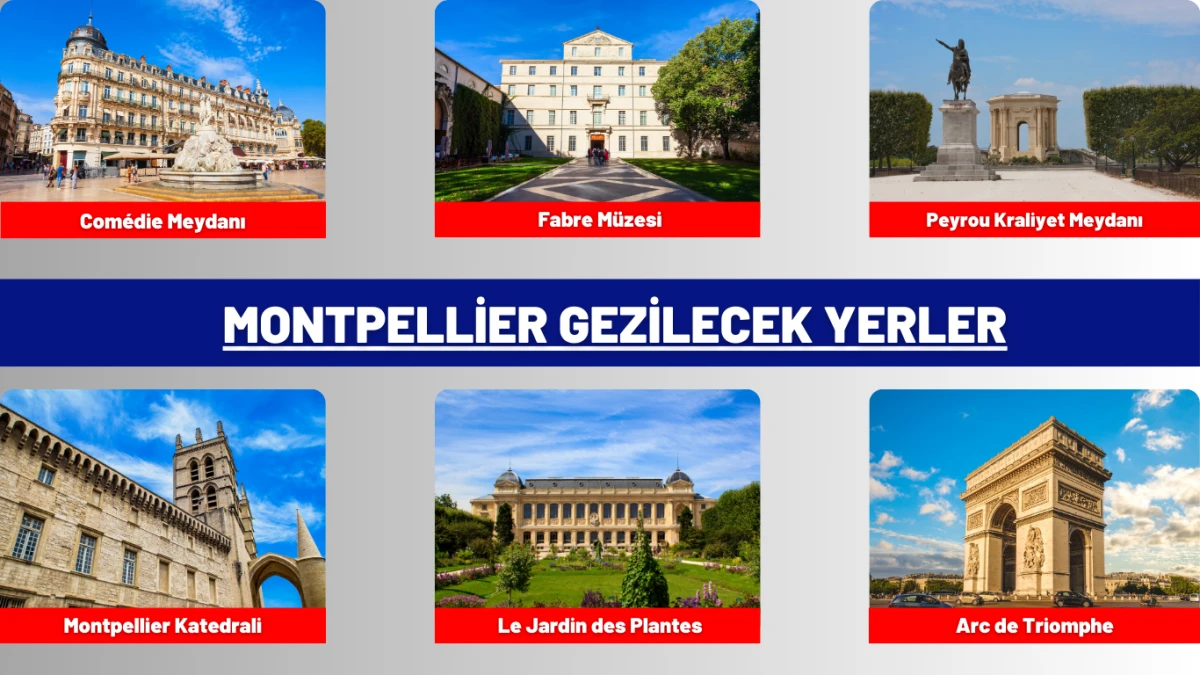 Fransa'nın güneyinde yer alan Montpellier'de gezilecek en güzel yerler, tarihi yapılar ve 2025'in en çok ziyaret edilen turistik noktaları.