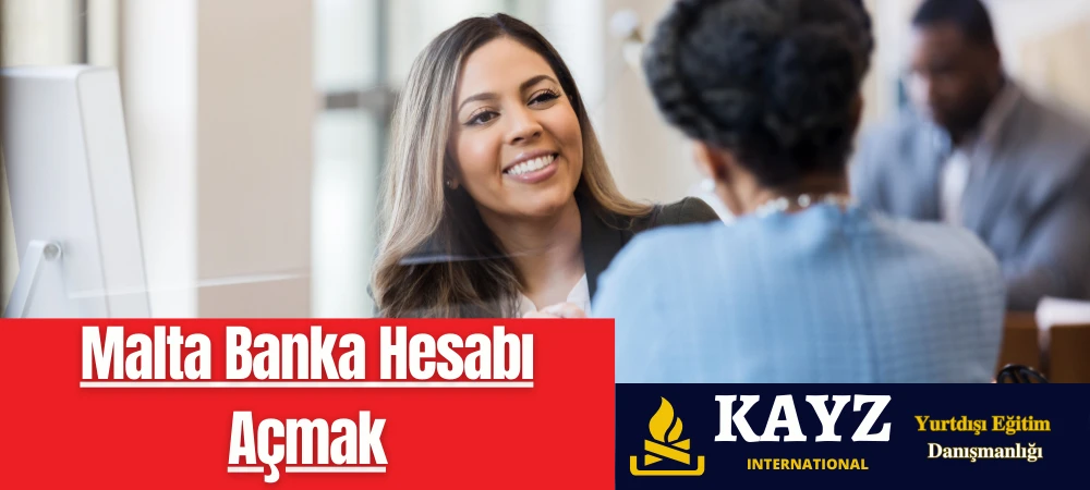 Malta banka hesabı açma sürecini gösteren rehber niteliğinde bir görsel. Bu resim, kimlik doğrulama, gerekli belgeler ve yerel bankacılık seçeneklerini içeren önemli adımları özetlemektedir.